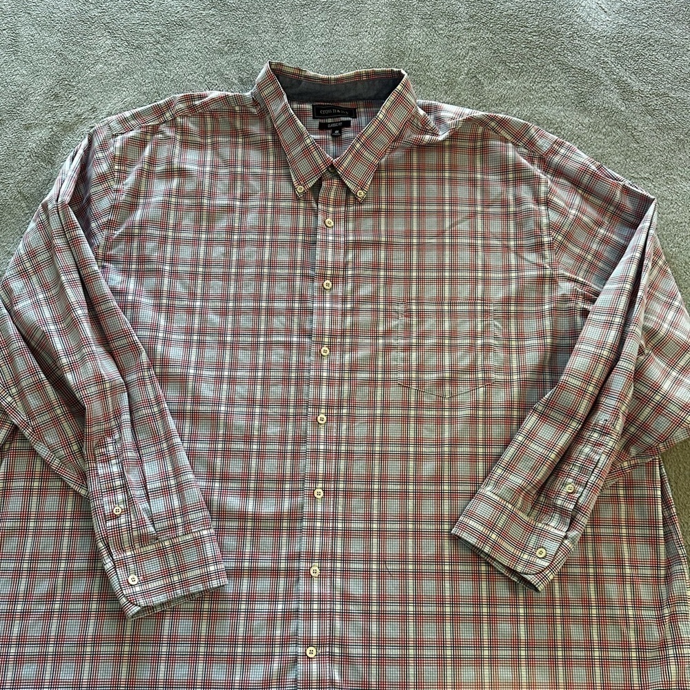 Crown and ivy plaid casual button-down size 4X
